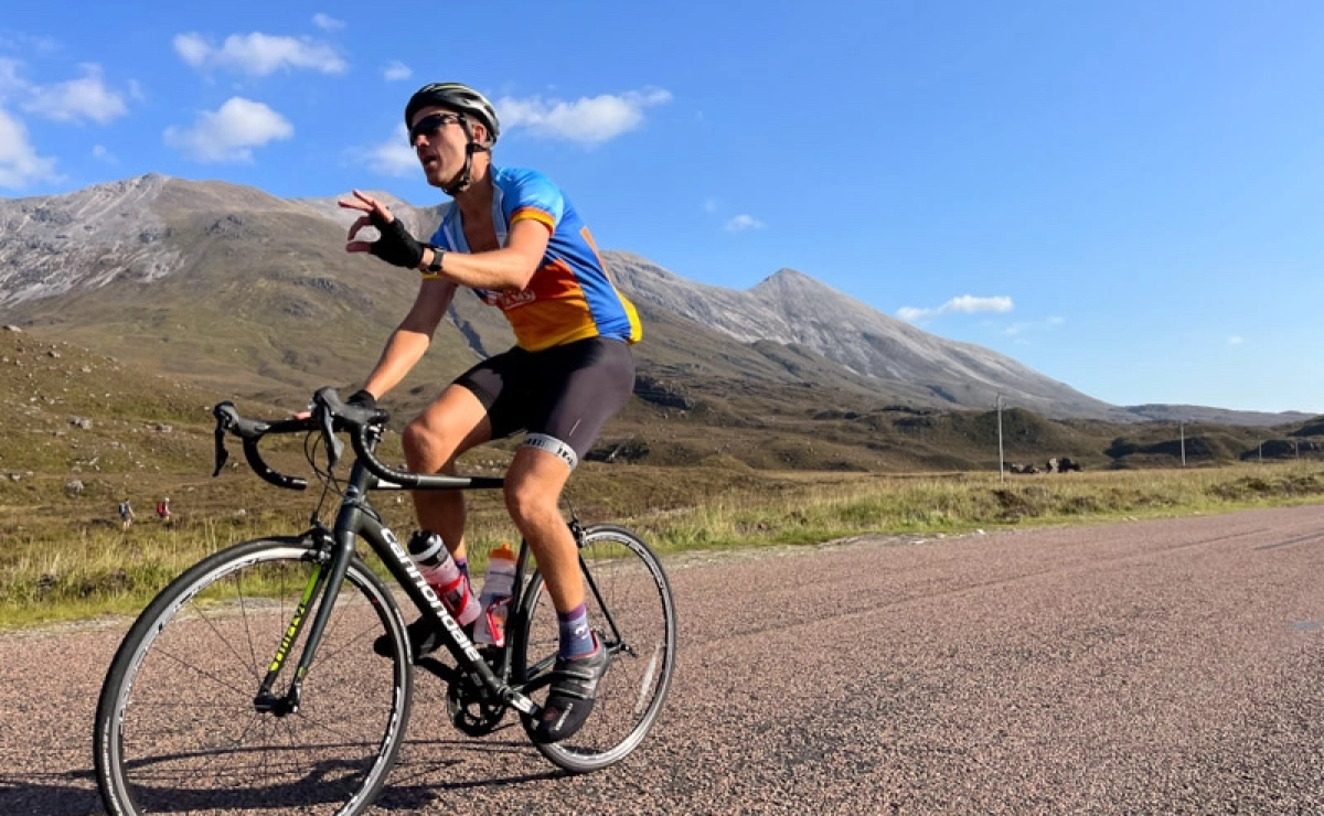 Cycling the North Coast 500.