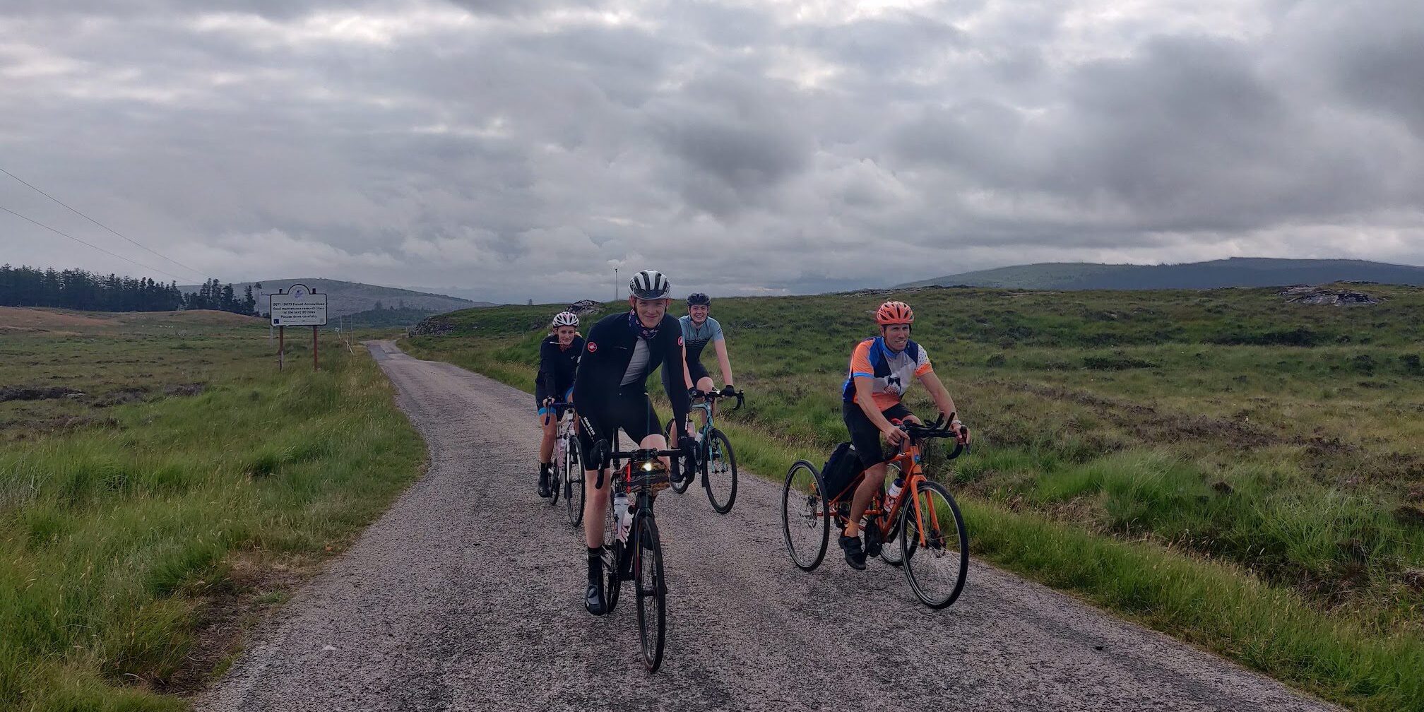 Mark Sinclair riding his trike on the Bike the UK for MS JOGLE 2021 trip